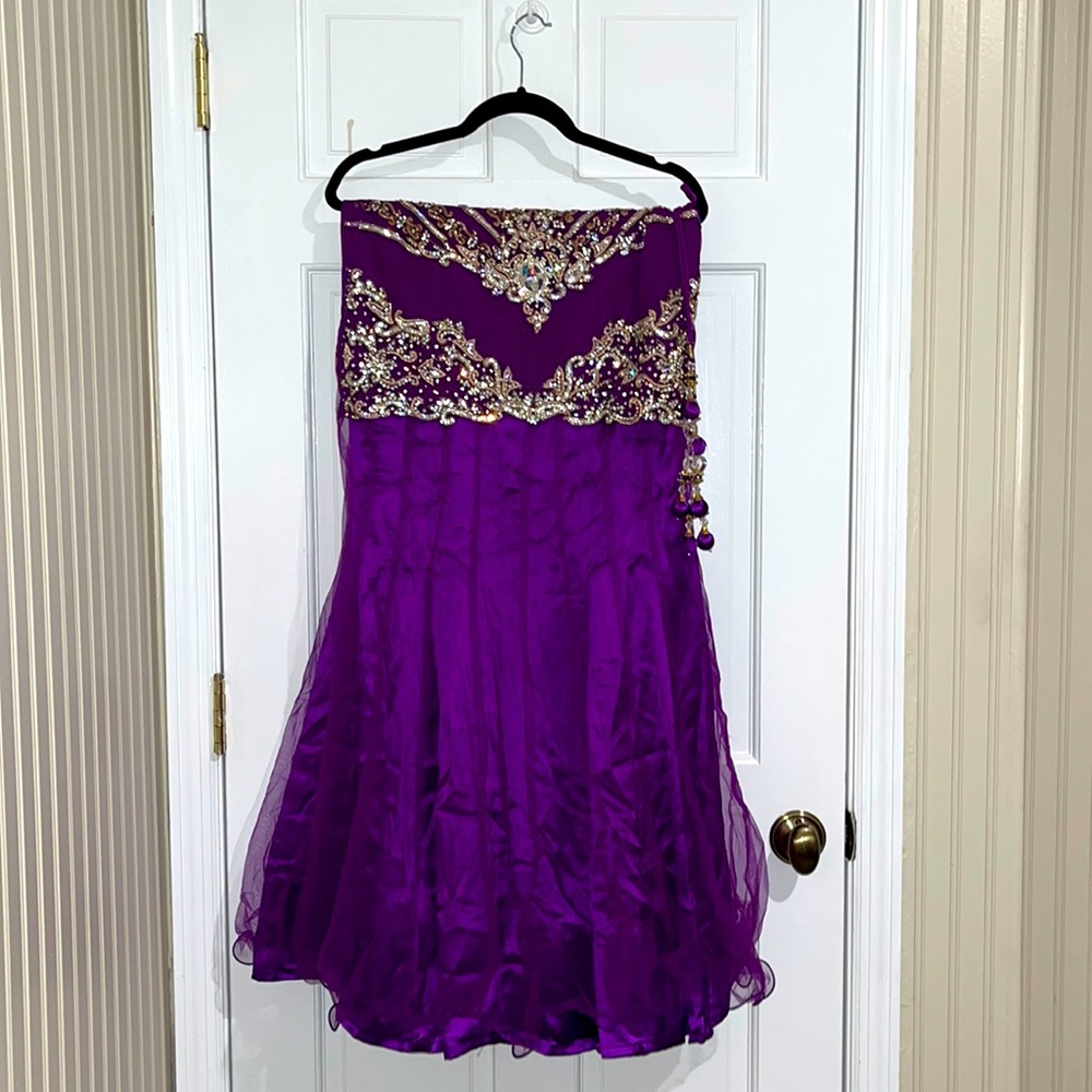 Purple lehnga 3 piece